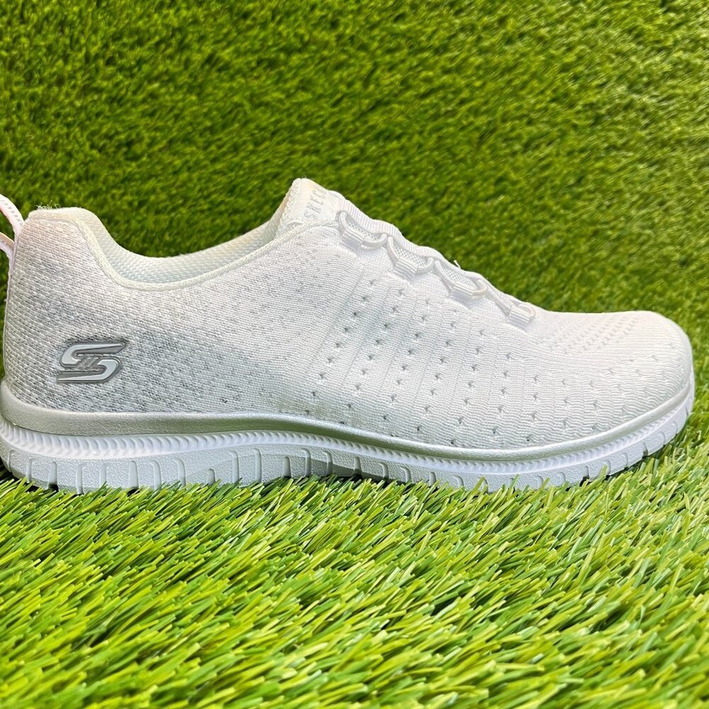 Skechers‎ Virtue Lucent Womens Size 9 White Athletic Running Shoes Sneakers